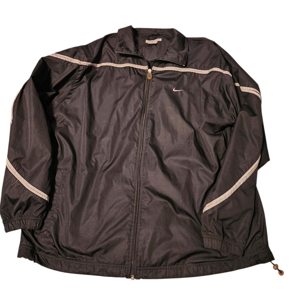 Nike Men's Black Performance Zip-Up Jacket with Reflective Trim